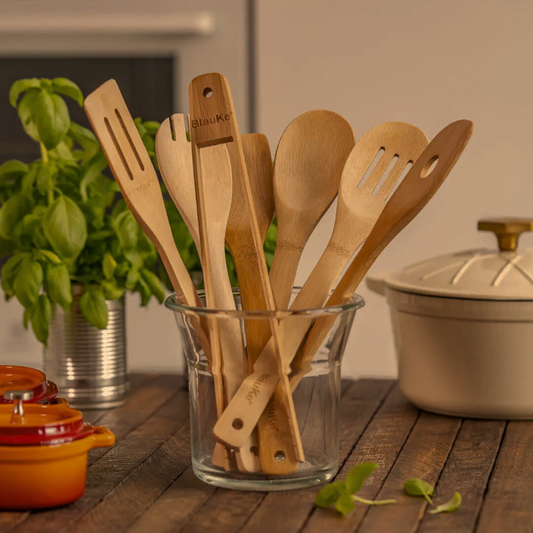 Bamboo Spoons for Cooking 7-Pack