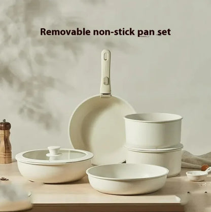 White Detachable Pan Set