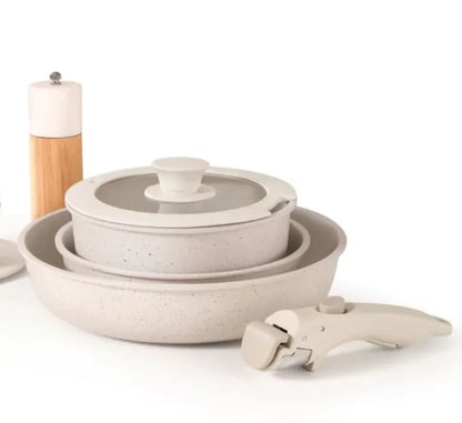 White Detachable Pan Set